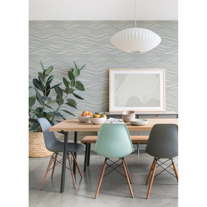 Scott Living Chorus Seafoam Wave Wallpaper