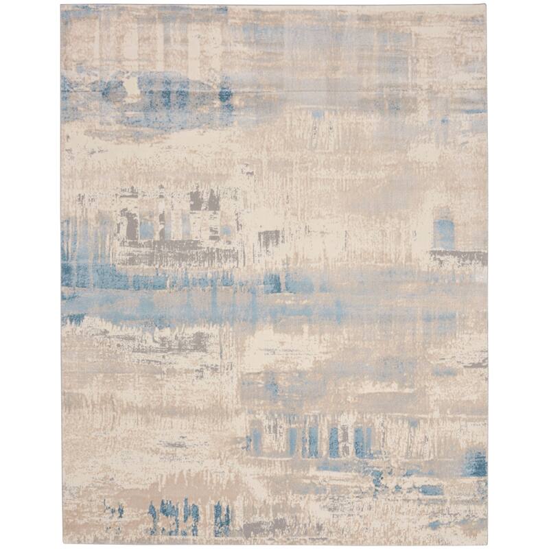 Nourison Solace Contemporary Distressed Abstract Area Rug