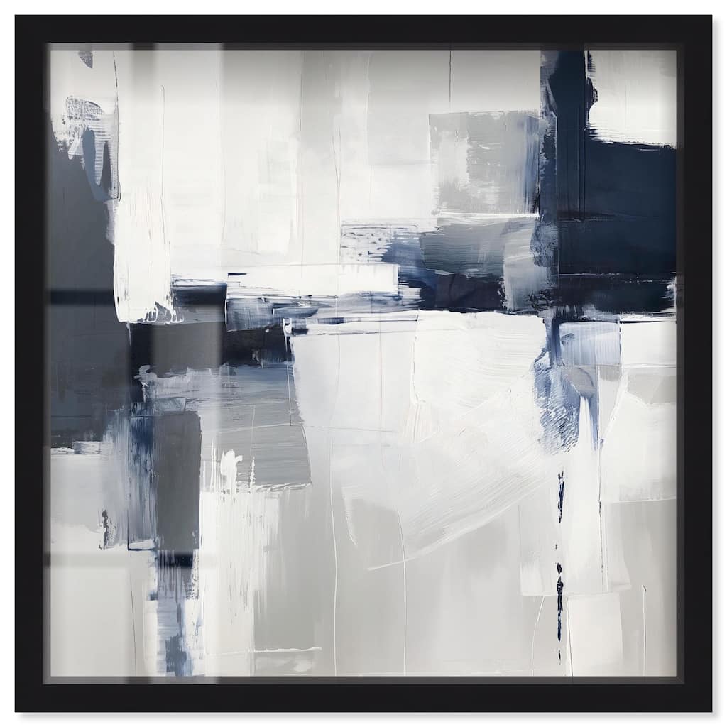 Porcelain Blue on White II Shadowbox by Art Remedy