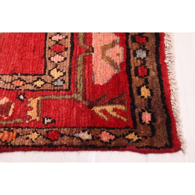 ECARPETGALLERY Hand-knotted Andelz Dark Navy, Red Wool Rug - 3'9 x 7'10