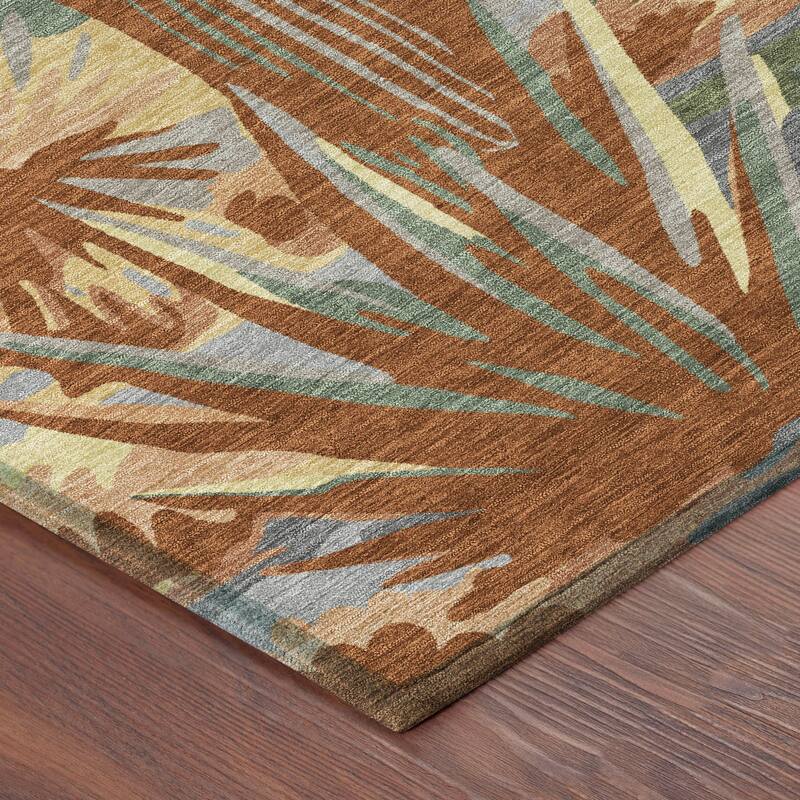 Machine Washable Indoor/ Outdoor Southwestern Mesa Chantille Rug