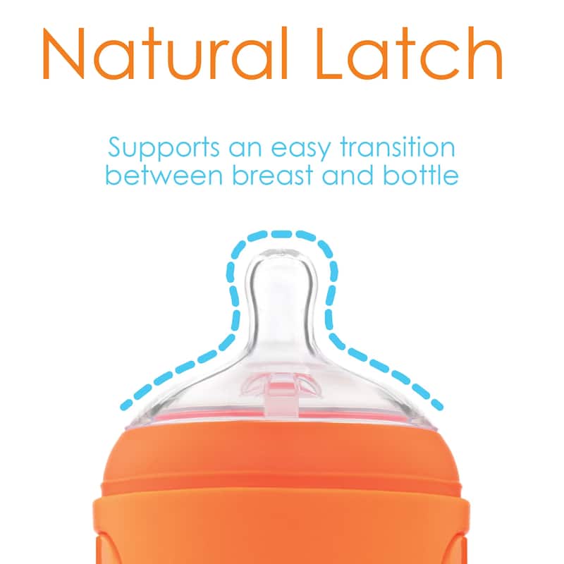 PopYum Baby Bottle Anti-Colic Nipples, 2 pack