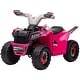 preview thumbnail 7 of 8, 6V Four-Wheeler for Kids with Forward Backward Function - Pink