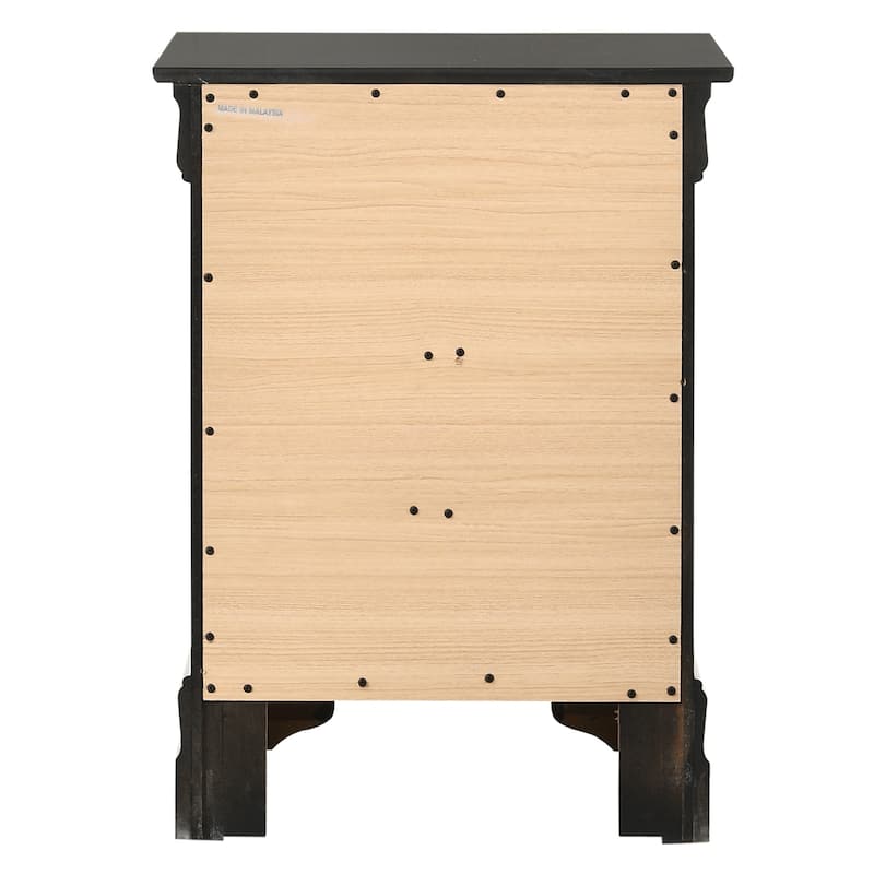 Modern Storage Nightstand with Three Roomy Drawers Bedside Table Bedroom Cabinet for Bedroom