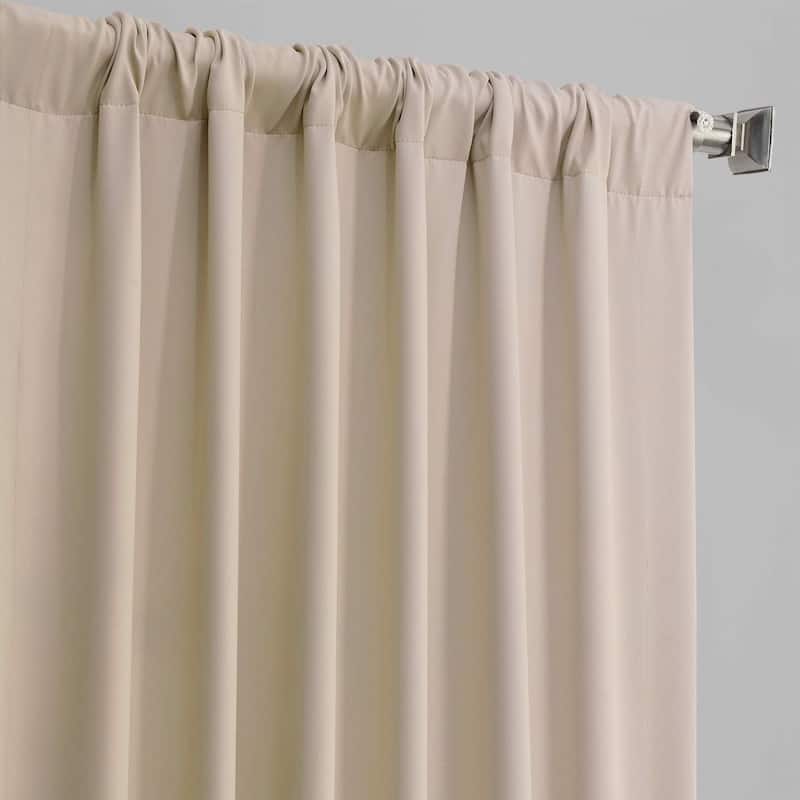 Exclusive Fabrics Eggnog Room Darkening Curtain Panel (2 Panels)