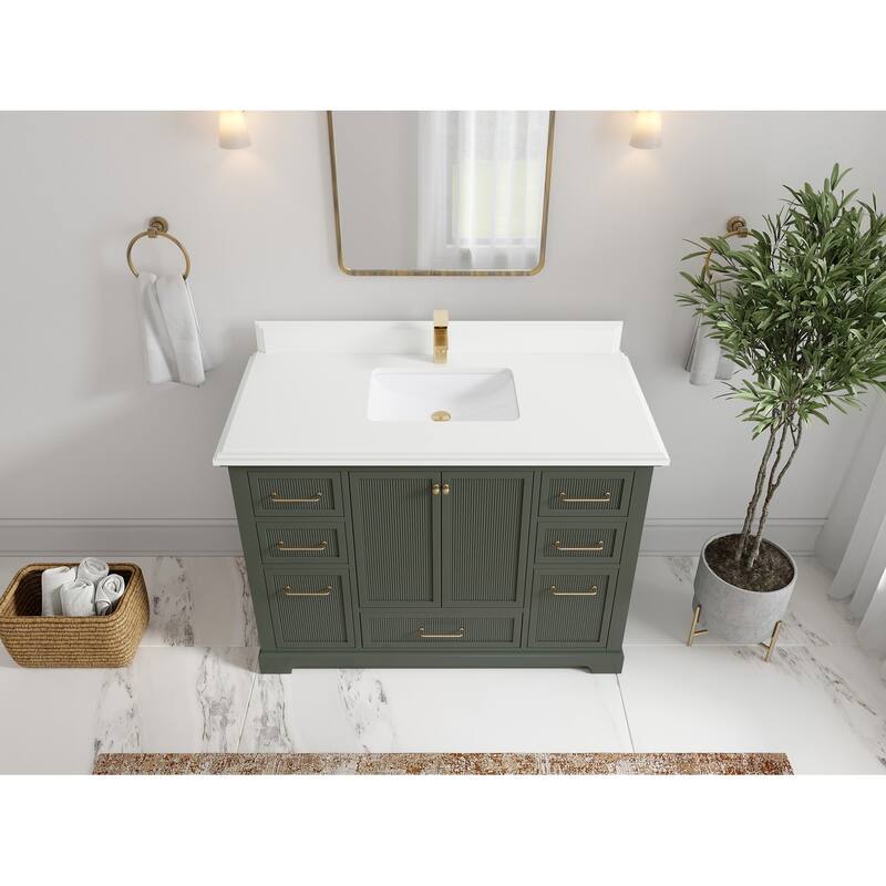 Willow Collections 48 in. W x 22 in. D Alys Single Sink Bathroom Vanity with Countertop