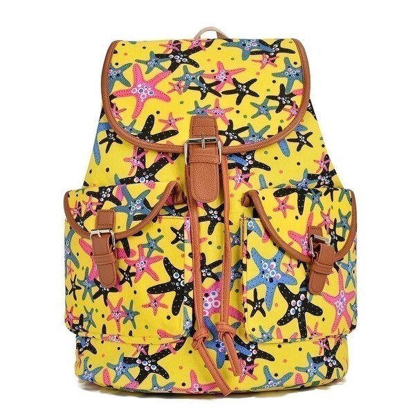 trendy yellow backpack