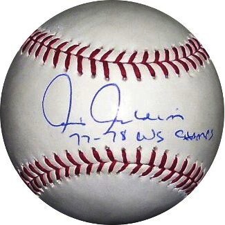 Chris Chambliss signed Official Rawlings Major League Baseball 7778 WS Champs IndiansYankeesBraves