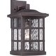 preview thumbnail 4 of 2, Stonington 1-Light Outdoor Wall Lantern in Palladian Bronze