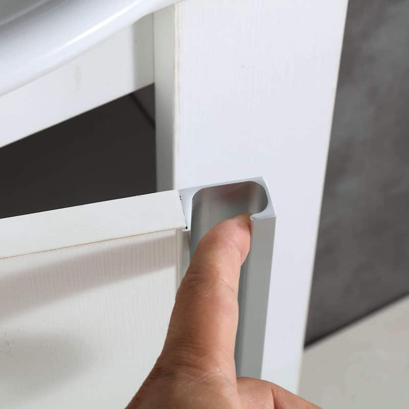 Fine Fixtures Compacto Black Walnut Wall Mount Single Bathroom Vanity with Vitreous China Sink and Mirror