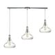 Elk Home Orbital Polished Chrome With Clear Glass 3 Light Pendant - Bed 