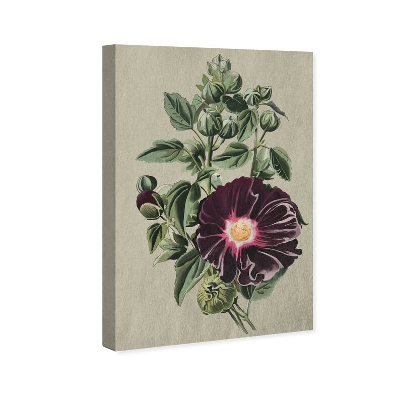 Wynwood Studio Canvas Floral and Botanical Violet Wine Botanical Purple and Dark Purple Farmhouse Wall Art Canvas Print