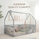 preview thumbnail 20 of 19, Kids House Gated Floor Bed Twin Size for 5+ by Comfy Cubs