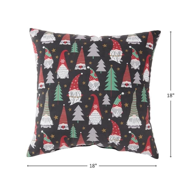 Gnome Holiday Throw Pillow