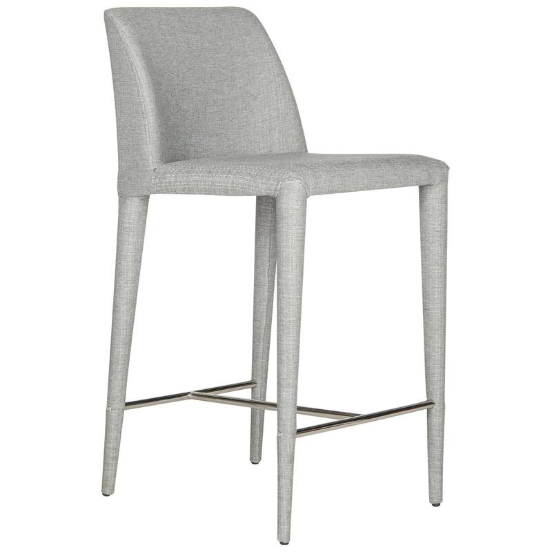 SAFAVIEH Merry Mid-Century 26-inch Black Counter Stool (Set of 2) - 22.6" x 17.4" x 36.2" - 23Wx17Dx36H