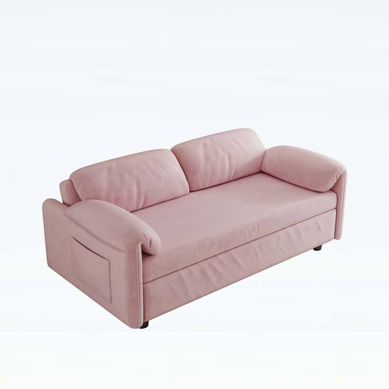 Sofa Centric Design: 54-Inch Sofa Bed with Dual Purpose - A Stylish Retractable Bed for Your Living Room