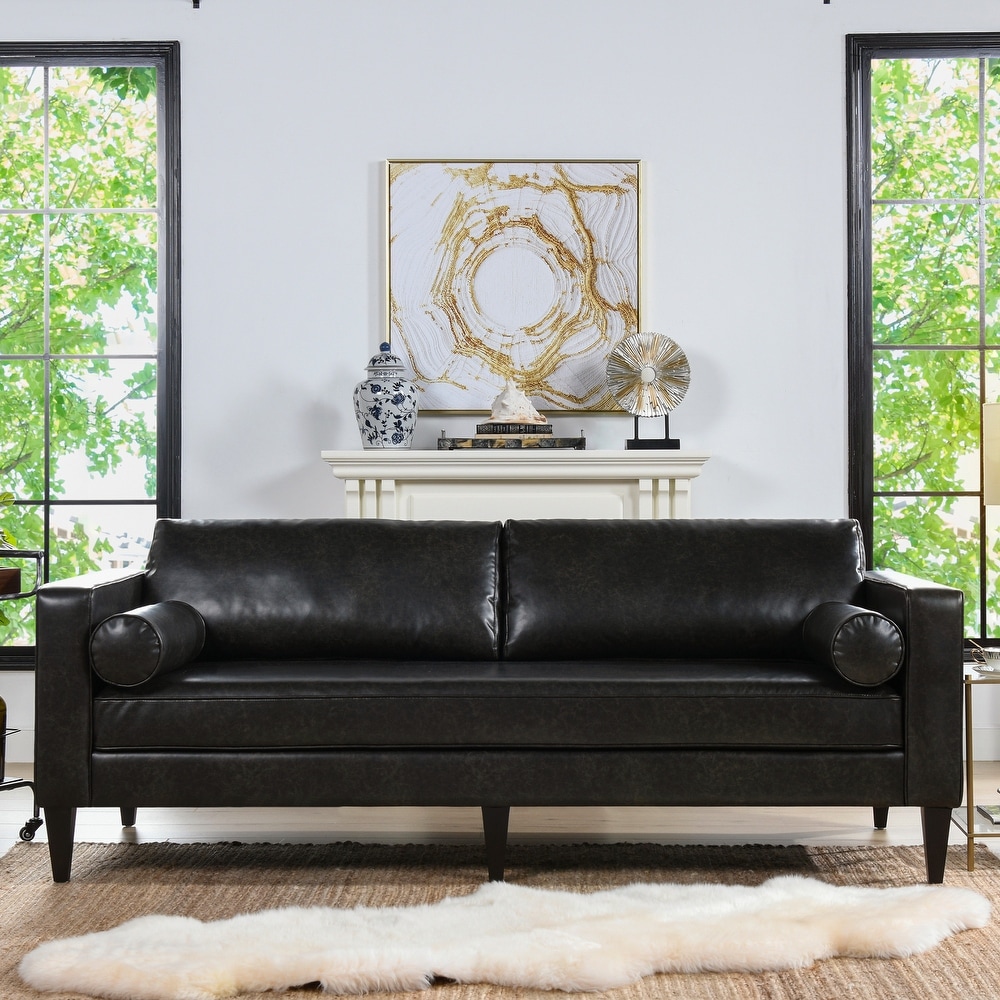 Jennifer leather discount sofa bed