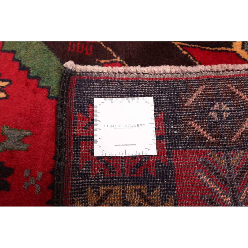 ECARPETGALLERY Hand-knotted Teimani Red Wool Rug - 3'10 x 5'9
