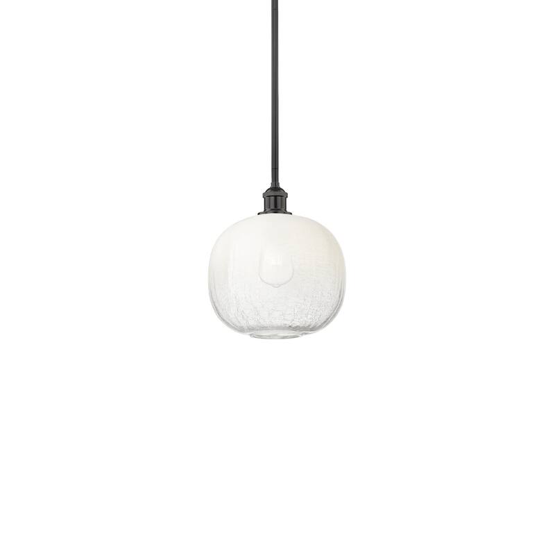 Innovations Lighting 616-1S-12-11 Brookhaven Sphere Pendant Brookhaven - Matte Black / Opal