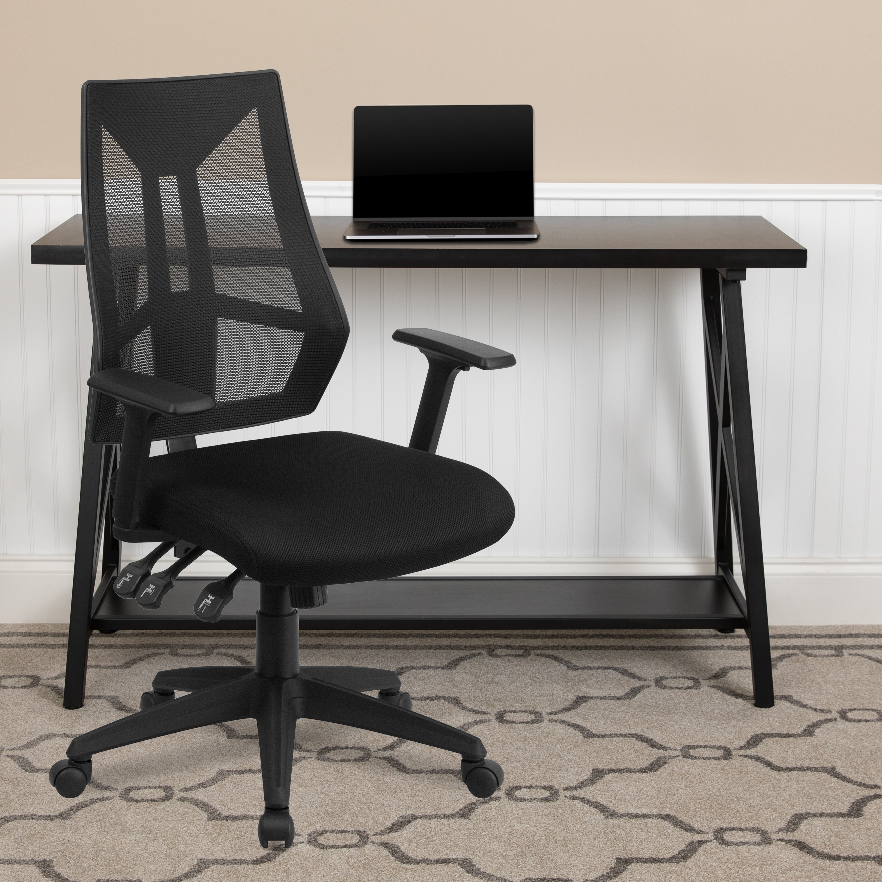 High Back Mesh Multifunction Swivel Ergonomic Office Chair - Flip Up Arms