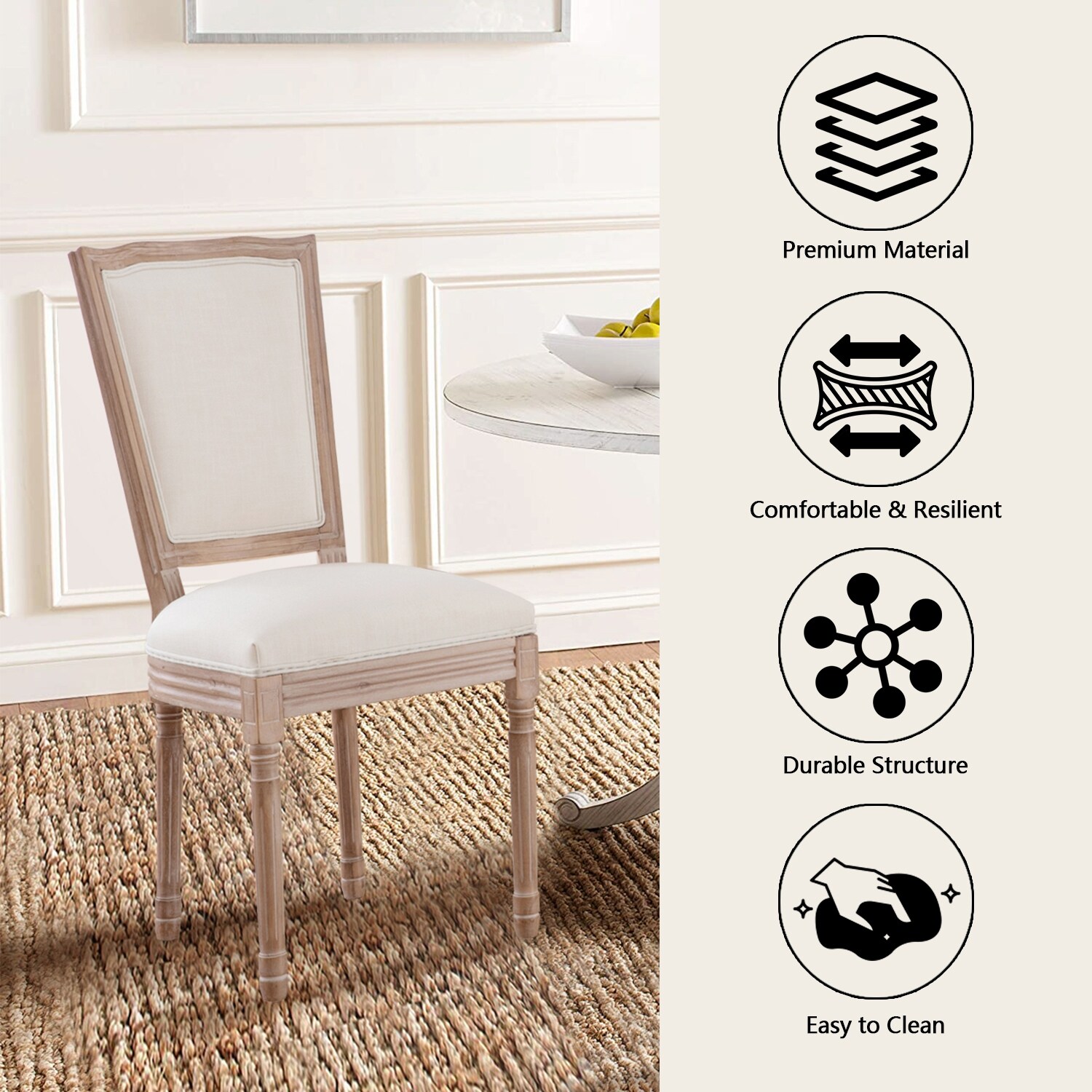 Material kitchen chairs outlet