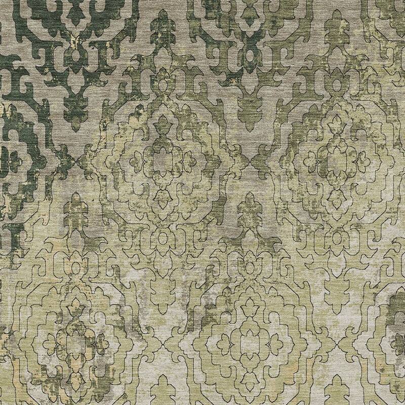HomeRoots Medallion Transitional Rectangle Outdoor Rug