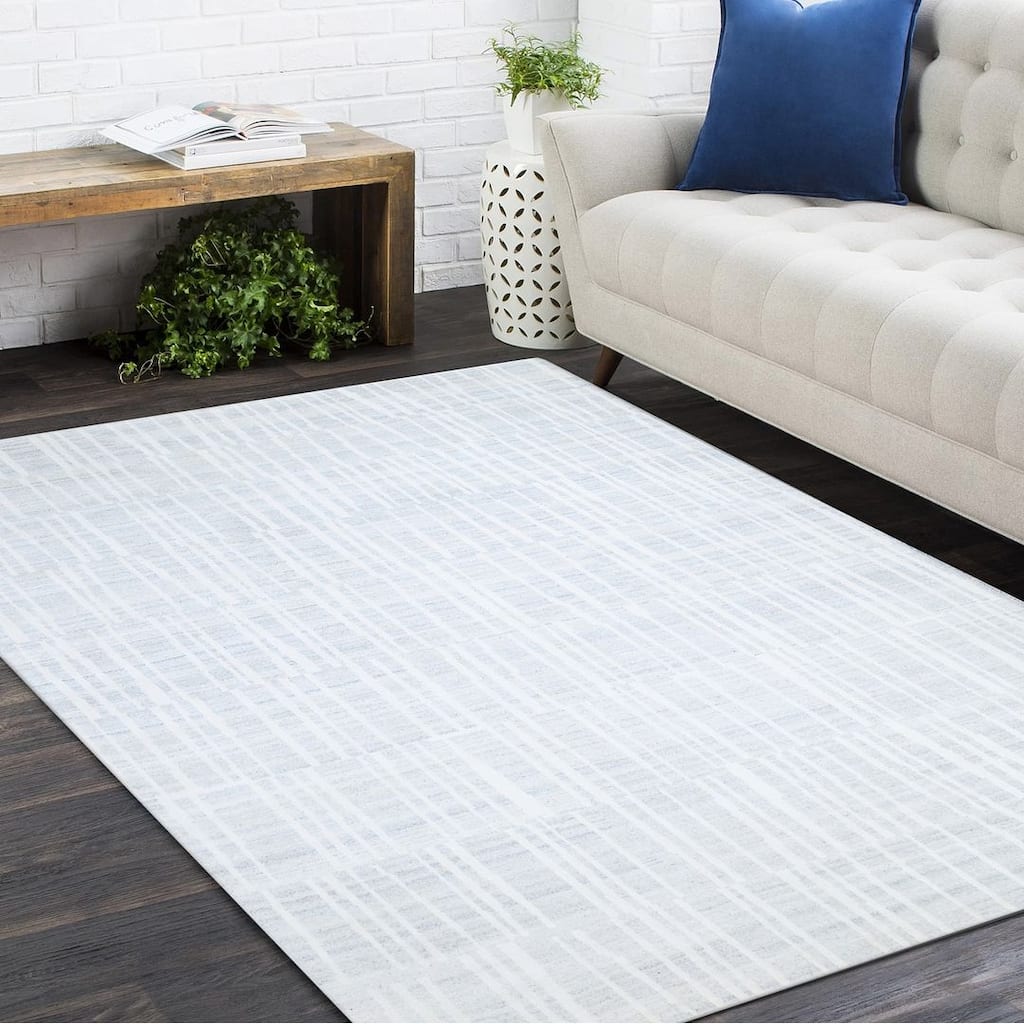 Overton Handmade Modern Contemporary Geometric Area Rug