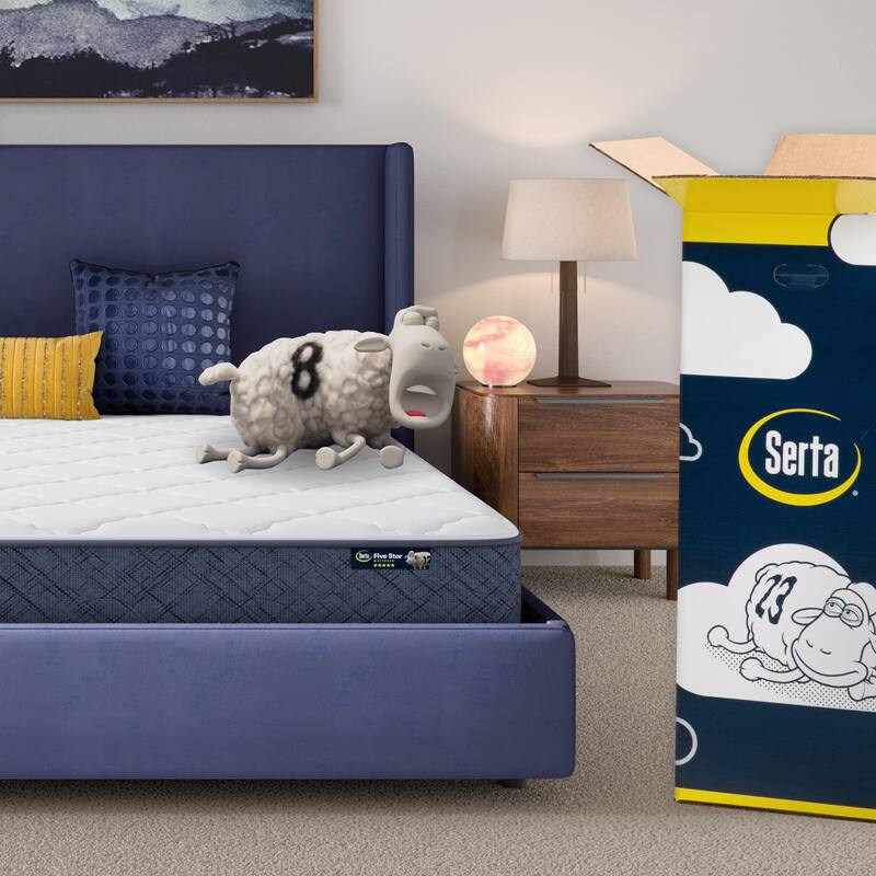 Serta Five Star Mattress Sleep to Go 8" Medium Mattress in a Box - Off-White