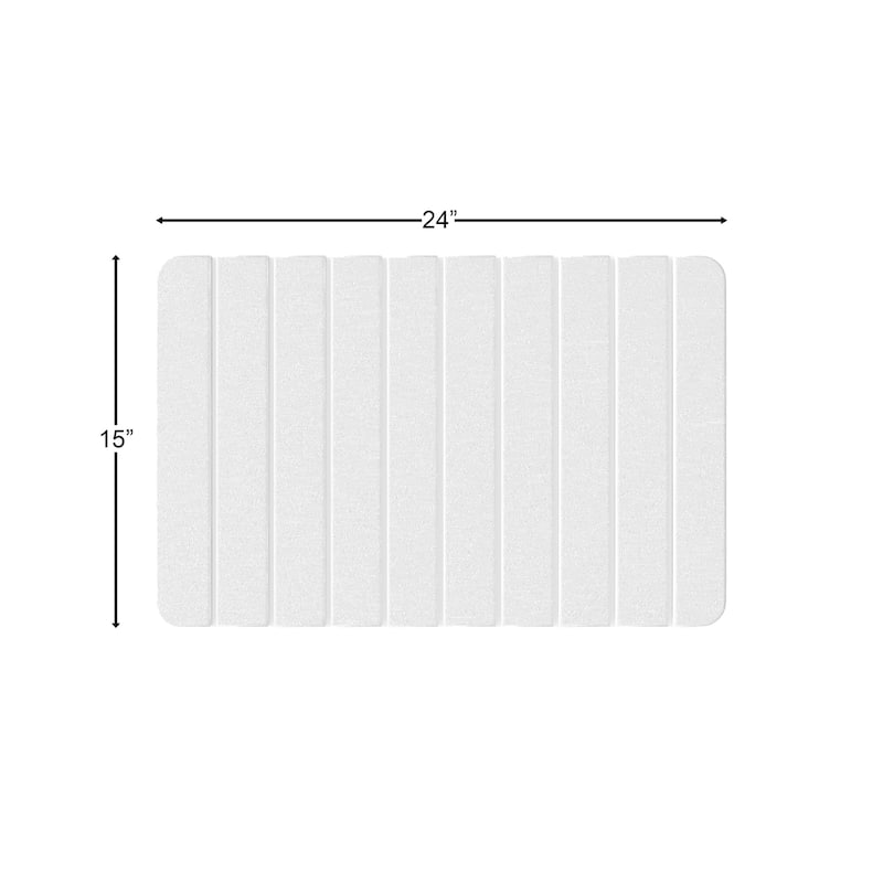 Diatomite Quick Dry Stone Medium 24" x 15" Bath Mat