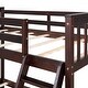 preview thumbnail 10 of 15, Artsy Twin-Over-Full Bunk Bed with Ladders and Two Storage Drawers, Maximized space, Solid Construction, Espresso