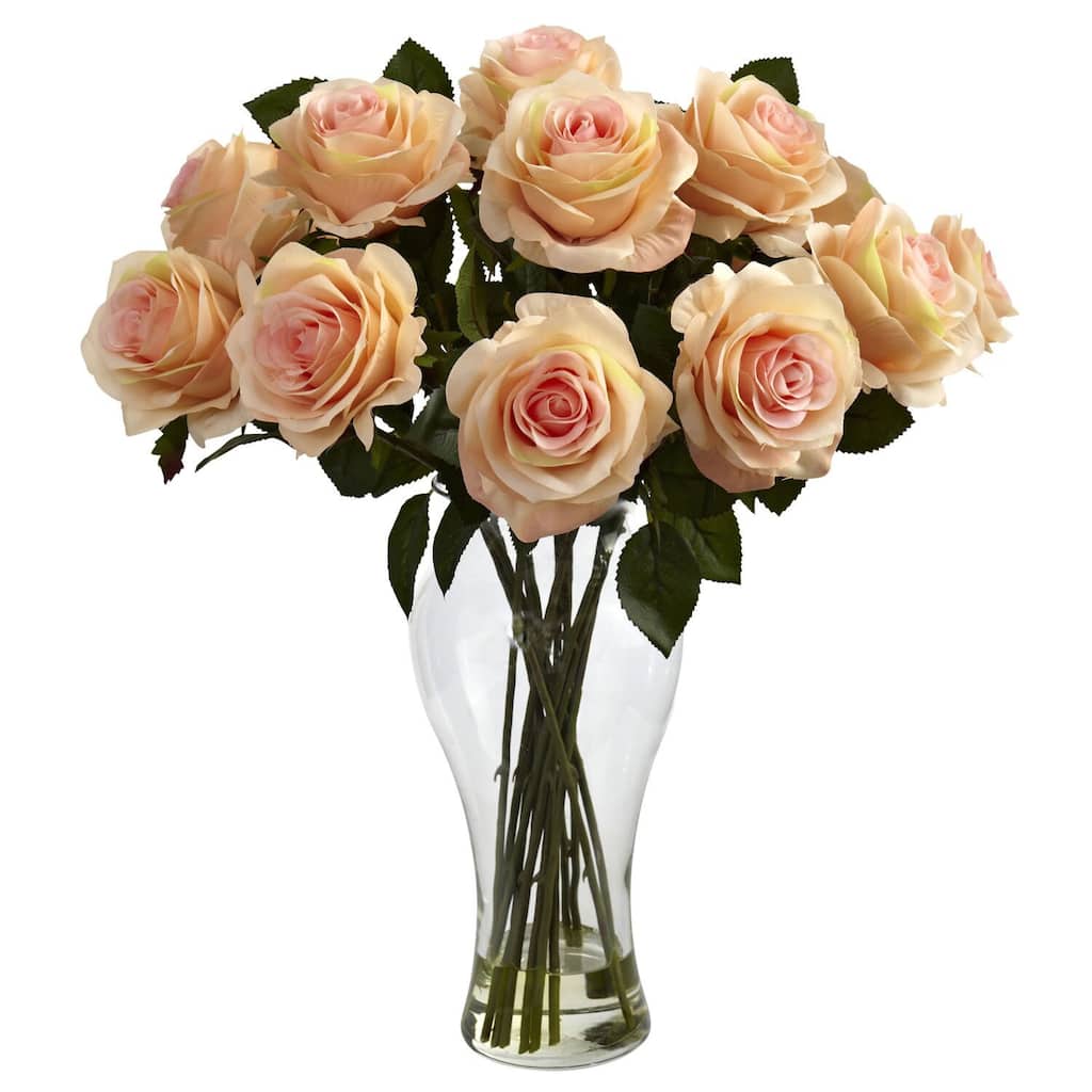 Blooming Roses/ Vase