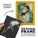 preview thumbnail 60 of 118, Orchid on Slate III -Framed Print w/glass-Cherry Red