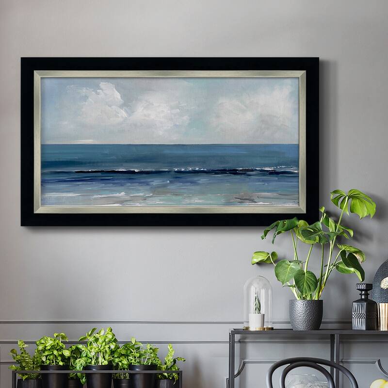 Blue Seas Premium Framed Canvas- Ready to Hang