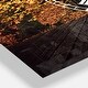 preview thumbnail 3 of 4, Designart 'Open Book in Autumn' Cottage 3 Panels Oversized Wall CLock - 36 in. wide x 28 in. high - 3 panels