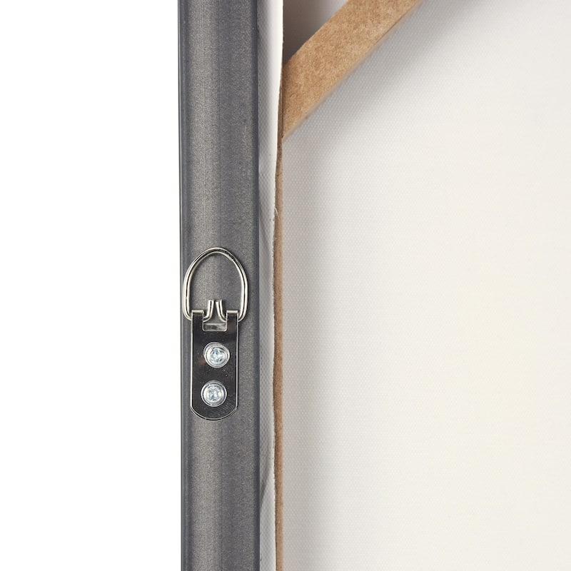 Wooden Geometric Mixed Media Living Room Wall Decor with Overlapping Shapes and Black Frames - Set of 2 Blue - Roche River Decor