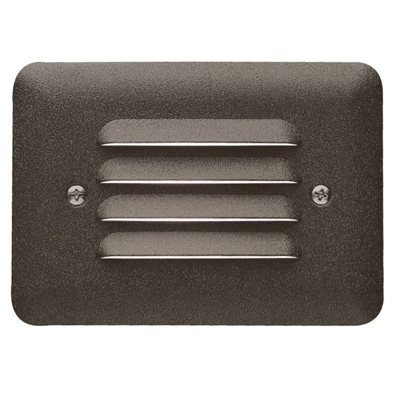 Kichler 5" Xenon Mini Louvered Step Light - Textured Architectural Bronze