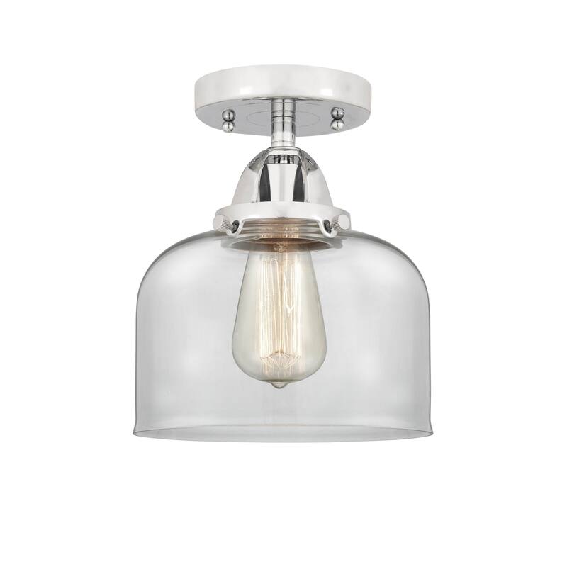 Innovations Lighting Nouveau 2 Bell - 1 Light 8" Semi-Flush Mount