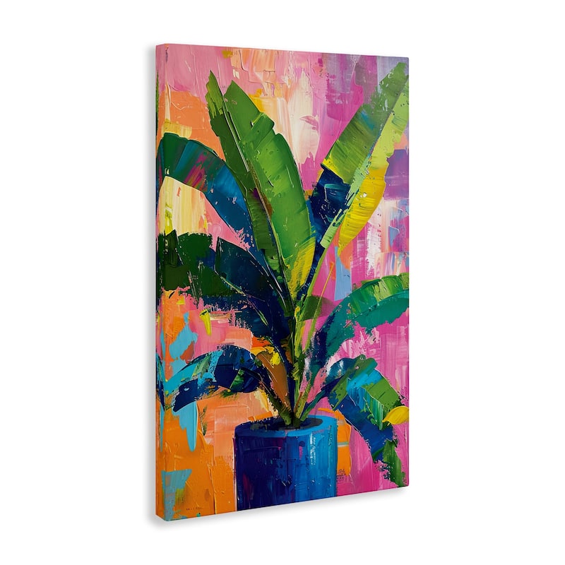 Stupell Modern Bright House Plant Canvas Wall Art Design By LSR Design Studio