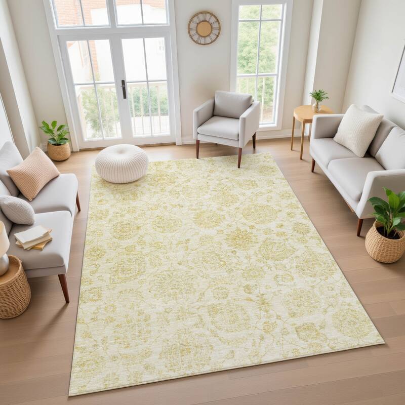 Premium Washable Super Soft Traditional Kashan Mayfield Rug