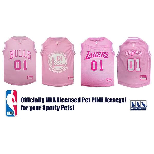 Shop Pets First Nba Pink Mesh Basketball Jersey For Dogs Cats
