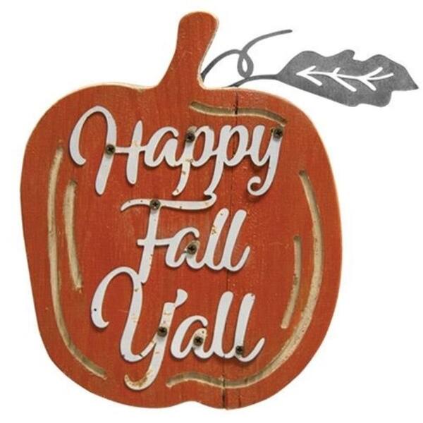 Happy Fall Y/'all Pumpkin Sign