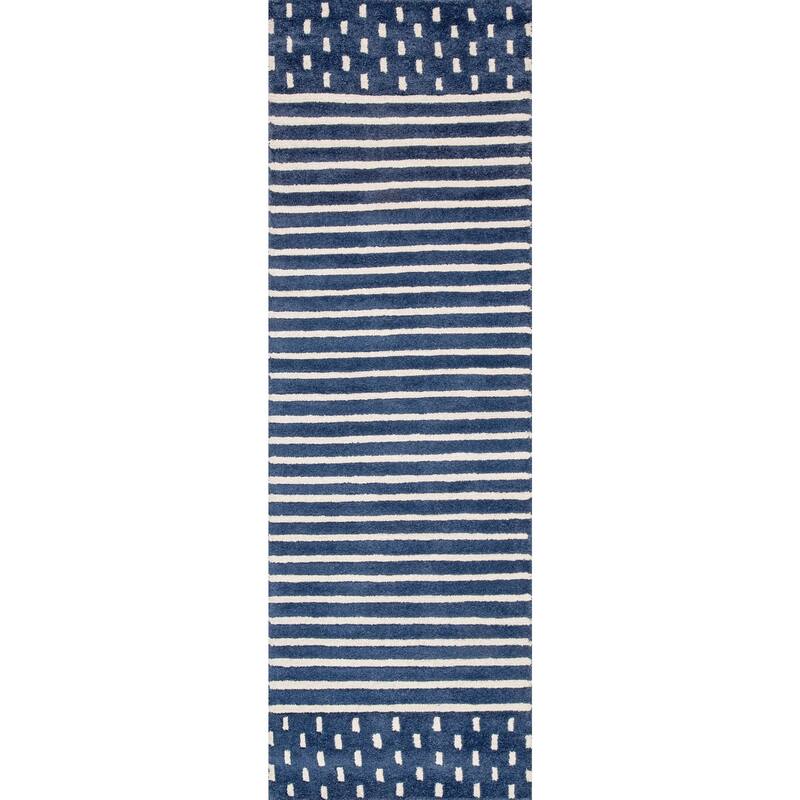 Mandia Striped Wool Area Rug