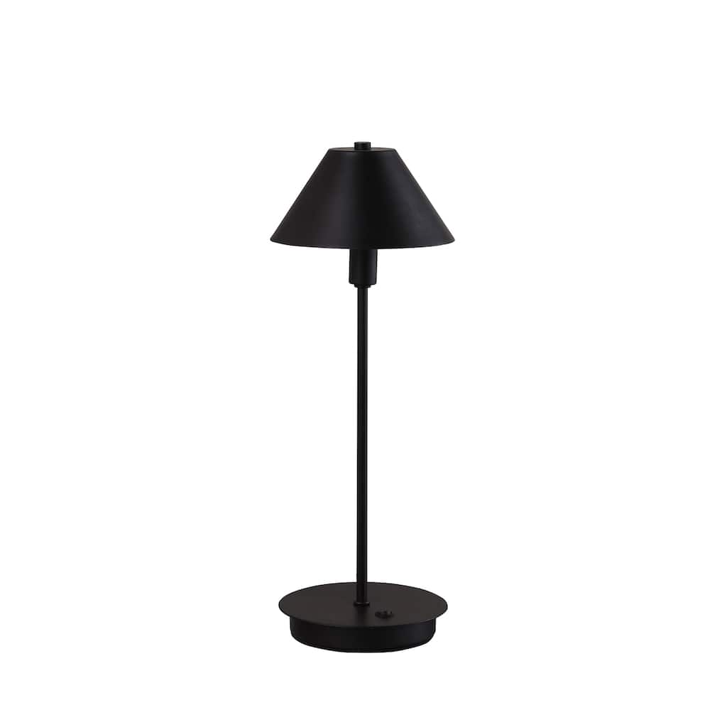 Modern Table Lamp - LED Desk Lamp for Living Room, Bedroom - Matte Black Finish, Stylish Design