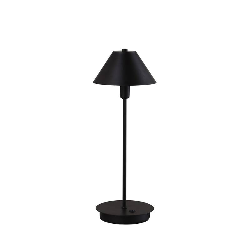 Modern Table Lamp - LED Desk Lamp for Living Room, Bedroom - Matte Black Finish, Stylish Design