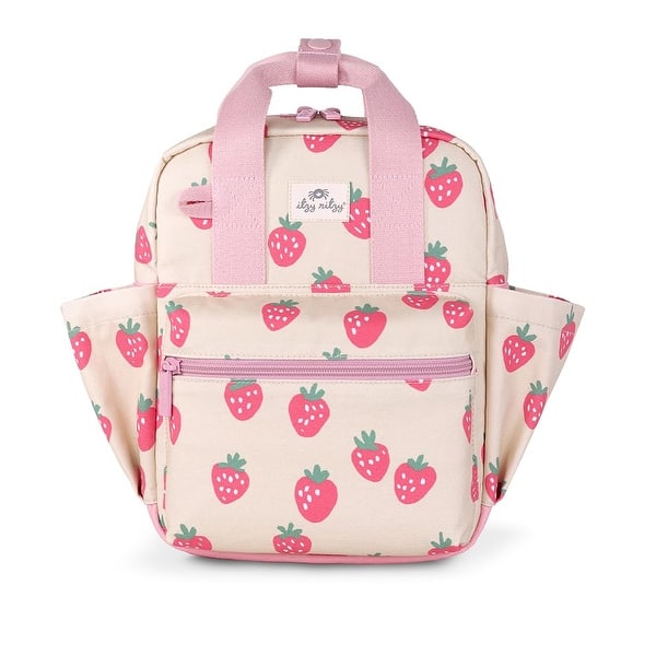 slide 2 of 21, Toddler Backpack - Daycare Bag - Features Adjustable Shoulder Straps, 2 Side Pockets & Spacious Interior Strawberry