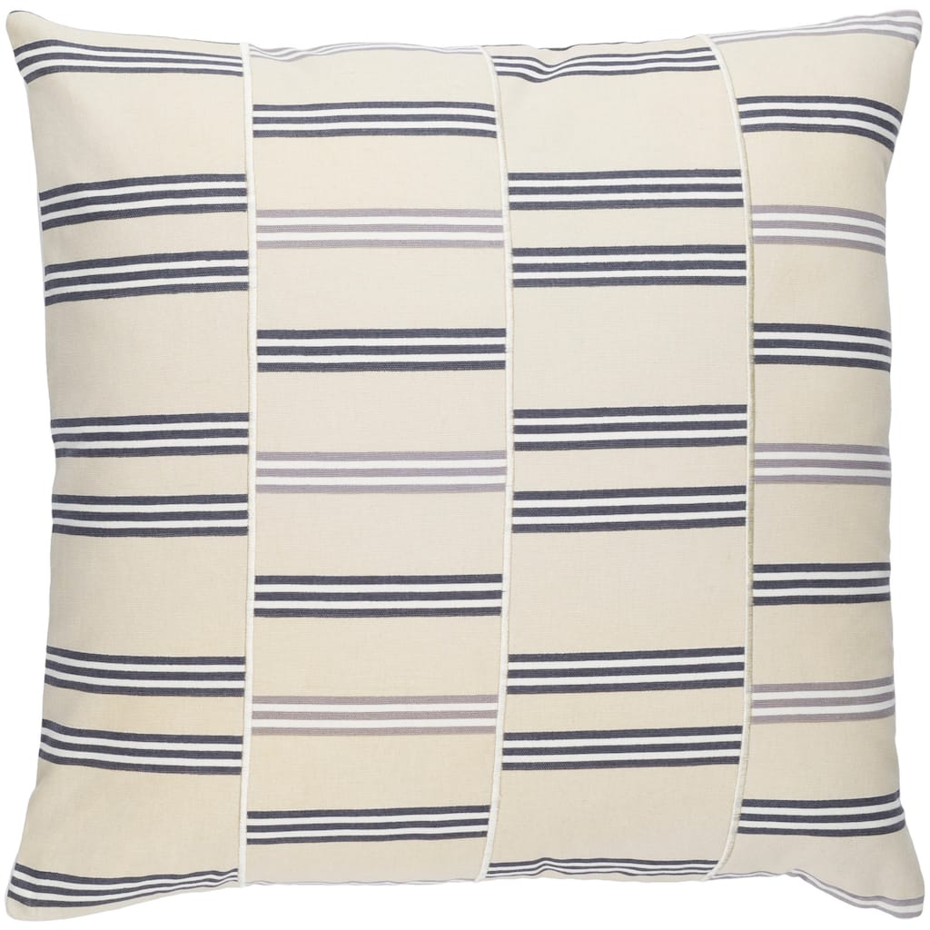 Decorative Vitrolles Beige 18-inch Throw Pillow Cover