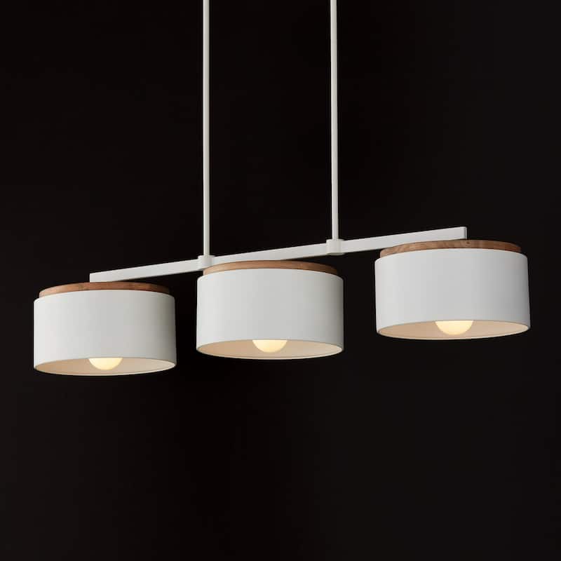Liam 3-Light-Linear Chandelier - 46.5"W x 8.5"H x 12.25"E