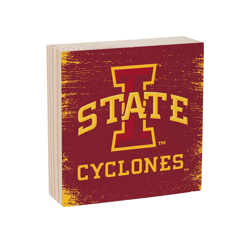 Iowa State University Wooden Tabletop Mantel Shelf Sign
