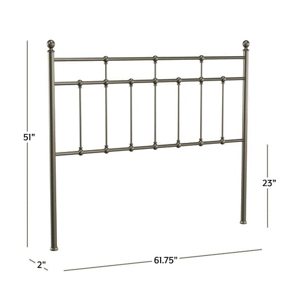 Hillsdale Furniture Providence Traditional Spindle Metal Headboard