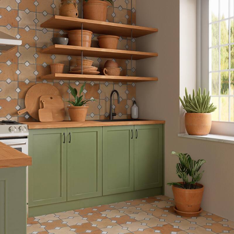 Merola Tile Ruanes Cotto 15-3/4" x 23-5/8" Porcelain Floor and Wall Tile - Pallet (20 Tiles)